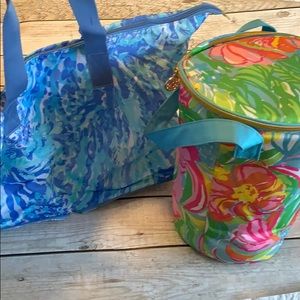 Beach bundle! Lilly Pulitzer beach bag and cooler